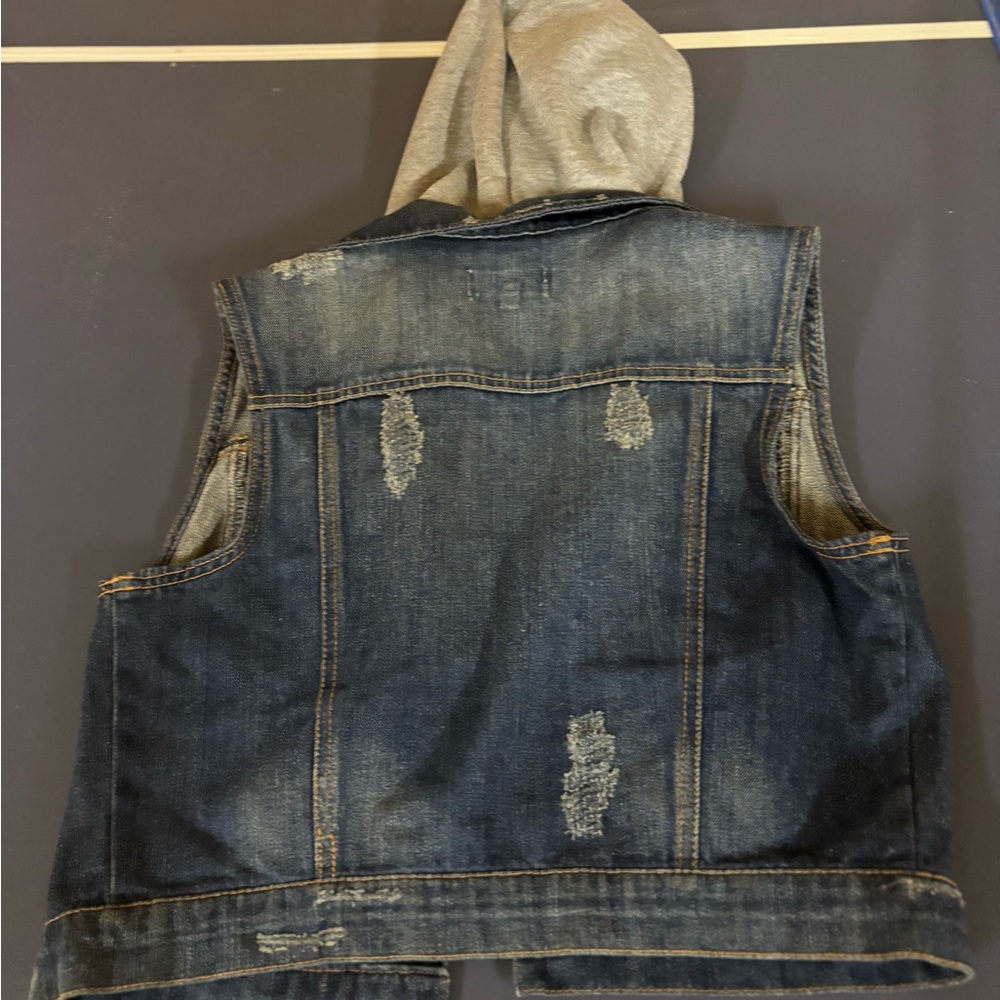 Stylish Blue Denim Kids Jacket with Hood